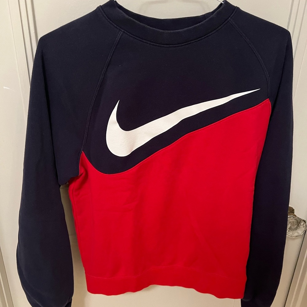Nike red and blue sweatshirt